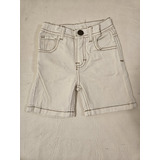 Short De Jean Cheeky Beige Para Bebés Talle 12-18 Meses