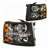 Dna Motoring Hl-led-csil07-bk-am Tira De Faros Led Para