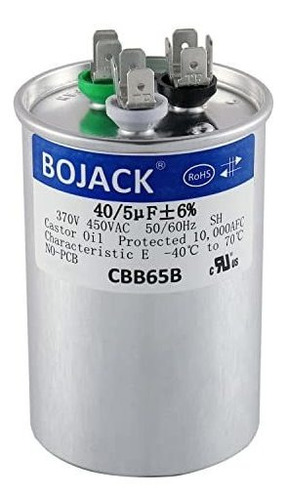Bojack 405 Uf 40/5 Mfd ± 6% 370v/440 Vca Cbb65 Condensador D