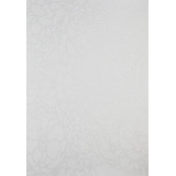 Papel Tapiz Blanco Hueso Con Flores En Relieve