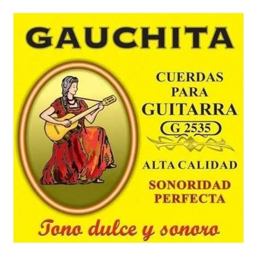 Cuerdas Gauchita - Encordado Para Guitarra Criolla Clasica 