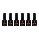 6 Top Coat 15ml Pretinho Do Poder Fengshangmei Unha Acrigel