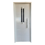 Puerta Doble Chapa Inyec 80x200 Con Barral Y Postigo Central