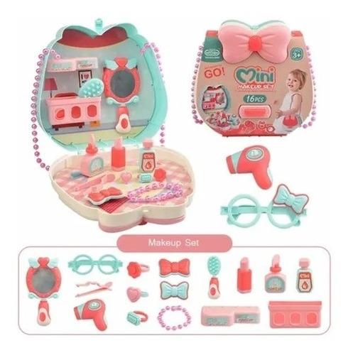 Mochila Valija Set De Juguetes Para Niñas Maquillaje