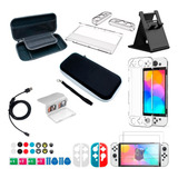 Estuche Funda Nintendo Switch Oled Protector Joycon Kit 36pz