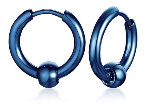 Aros Punk Hombre Mujer Blue Manba Earing Moda 2022 .x