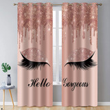 Bsppti Hello Gorgeous Unicorn - Cortinas Con Estampado De Pe