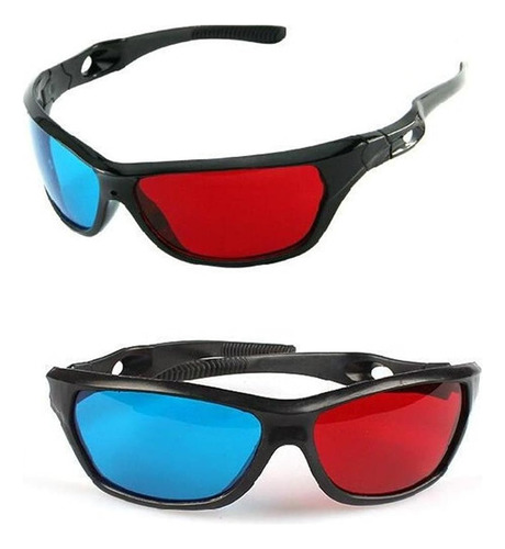 La Tartelette Rojo/cian Anaglifo Estilo Simple Gafas 3d Jueg