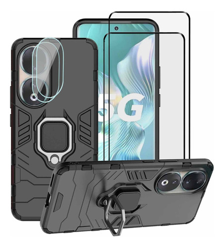 Funda Para Honor 90 Uso Rudo + 2 Micas + 2 Lentes