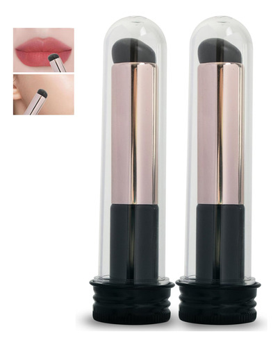 Jamvolo 2 Brochas De Maquillaje De Labios, Cepillo Corrector