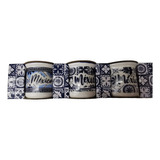 3 Tazas Porcelana Tequilero Mojito Cafe Expresso México