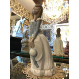 Figura Antigua Porcelana Lladró Mide 29cm De Alto.