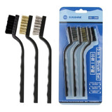 Set 3 Cepillos Alambre Suave Y Plastico Reballing Celulares