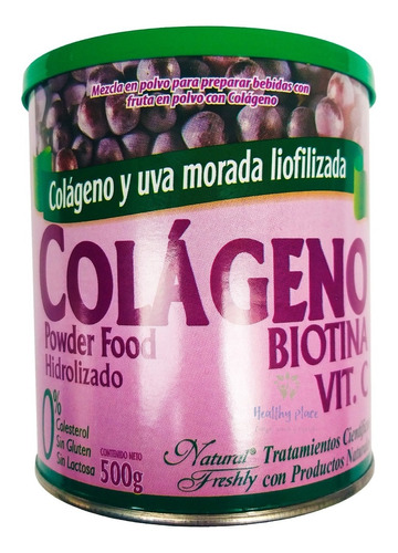 Colageno Hidrolizado 500 Gr Con Biotina - g a $86