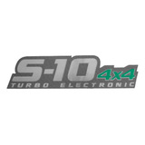 Adesivo S10 2009 2010 2011 Turbo Electronic 4x4 Vermelho