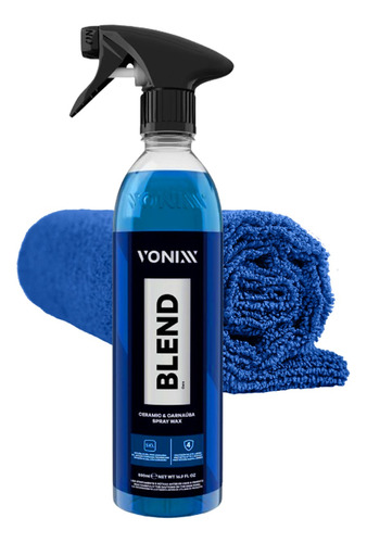 Cera Liquida Blend Spray Vonixx 500ml + Pano De Microfibra