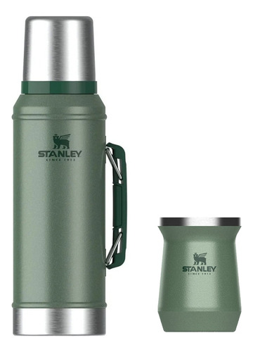 Set Stanley Termo Clásico 950ml Mate 236ml Acero Inoxidable