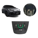 Carregador Veicular Sem Fio Para Toyota Yaris 2019/24 Preto