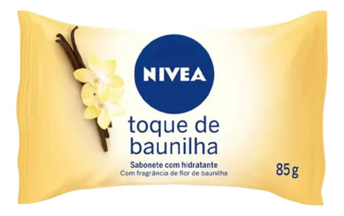 Sabonete Nivea Limpeza Facial Corpo Toque De Baunilha 85g