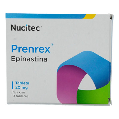 Epinastina 20 Mg Prenrex Antihistamínico Con 10 Tabletas | MercadoLibre