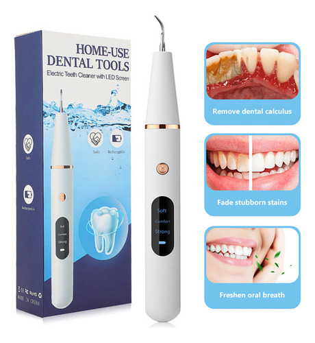 Limpador Dental Ultrasonico Elétrico Tira Manchas