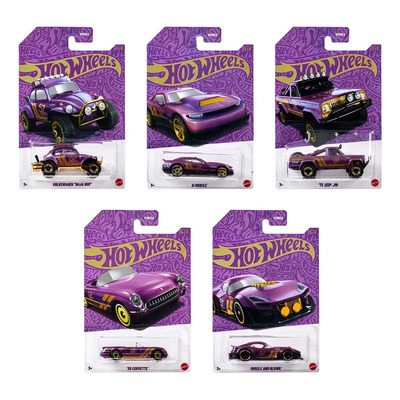Kit De 5 Hot Wheels Para El 57 Aniversario, Color Morado Y D Violeta | MercadoLibre