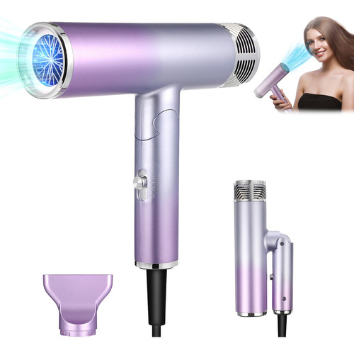 Secadora De Cabello Profesional Plegable Portátil 1200w