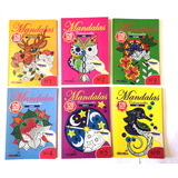 Pack 6 Libros Con 128 Mandalas C/u 