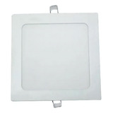 Panel Led Plafón Embutir 12w 220v Empotrable Cuadrado Color Luz Fria (blanca)