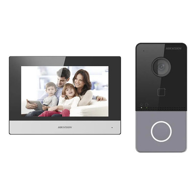 Video Portero Y Pantalla Ip Hikvision F, Plastico Ds-kis603 Negro | Mismo precio en cuotas