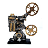 Filmadora Vintage Antiga Decoração Em Resina Premium 24 Cm !
