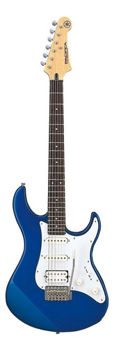 Cor Da Guitarra Yamaha Pacifica Pac012 Strato: Azul Escuro, Material De Escala Metálica, Jacarandá, Orientação À Mão Direita