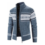 . Cardigan Con Estampado Navideño De Ropa De Men Retro