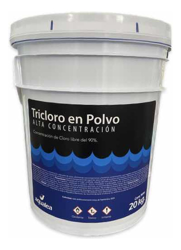 Cloro Polvo Alberca Cubeta 20kg Tricloro