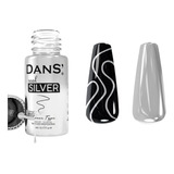 Real Silver Dans- Gel Paint Plateado 