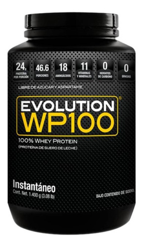 Suplemento En Polvo Evolution  Wp100 Proteínas Sabor Natural En Pote De 1.4kg