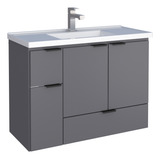 Mueble Para Baño En Madera Orquidea Colors 80 Gris 102448