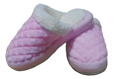 Pantuflas Abiertas Suaves Térmicas Acolchadas  Con Suela