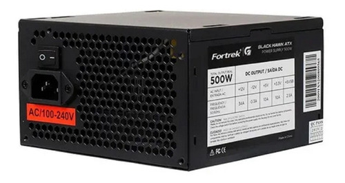 Fonte Fortrek Atx 500w Bronze Black Hawk