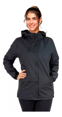 Corta Viento Mujer Parka Liviana Premium Chaqueta Gorro Impe