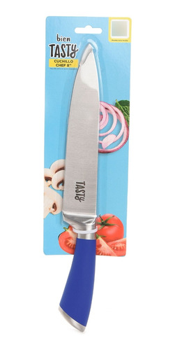 Cuchillo Chef 8  - 2,5mm Mp Azul - Tasty - Hs-50584a