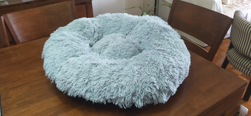 Cama Para Mascotas Dog Love Gris Anti-estres Pelo Larg