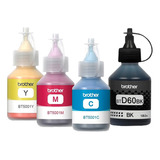 Kit Botellas De Tinta Brother Originales Bt5001 Y Btd60bk