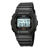 Reloj Pulsera Casio G-shock Dw5600 De Cuerpo Color Negro, Digital, Fondo Gris, Con Correa De Resina Color Negro, Agujas Color Digital, Dial Negro, Subesferas Color Digital, Minutero/segundero Negro, B