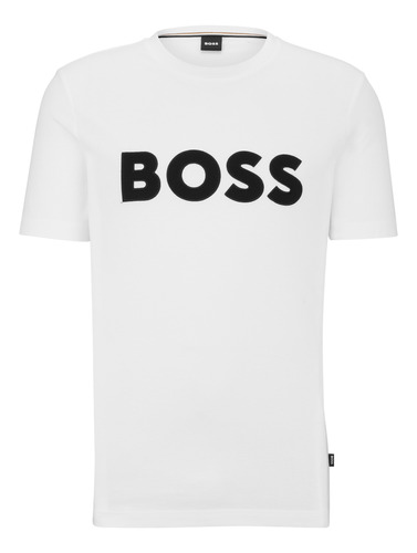 Camiseta Regular Fit Com Estampa De Logo Boss