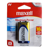 Pila Cuadrada Bateria 9v Alcalina Maxell Blister X1 Unidad