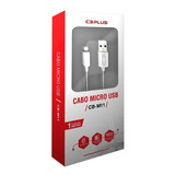Cabo Usb-micro Usb C3plus 1m Branco Android Usb-micro 2 Amp