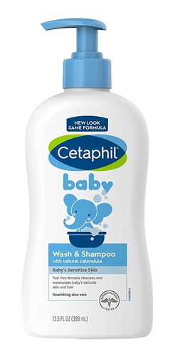 Cetaphil Baby Wash Shampoo Y Jabon Liquido Para Bebe 399ml