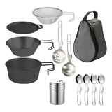 Set De Utensilios De Cocina Para Exteriores Bowl Spork Colan