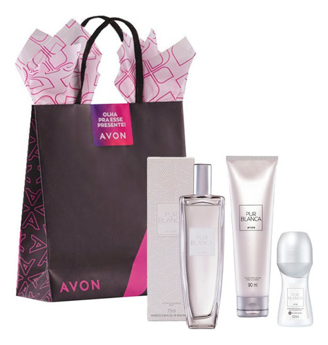 Kit Presente Pur Blanca Original Avon